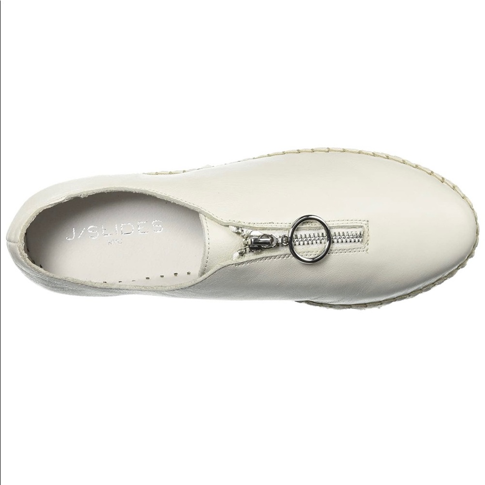 JSlides Ryan white leather espadrille sneakers 10 - Picture 2 of 7